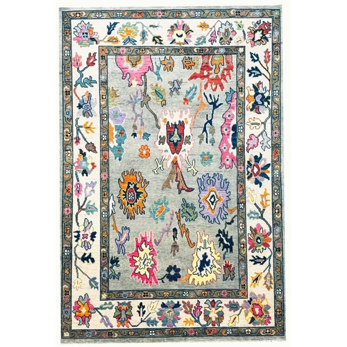 112 - FINE CONTEMPORARY OUSHAK CARPET, 300cm x 202cm.