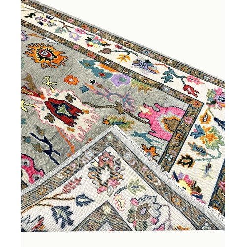 112 - FINE CONTEMPORARY OUSHAK CARPET, 300cm x 202cm.