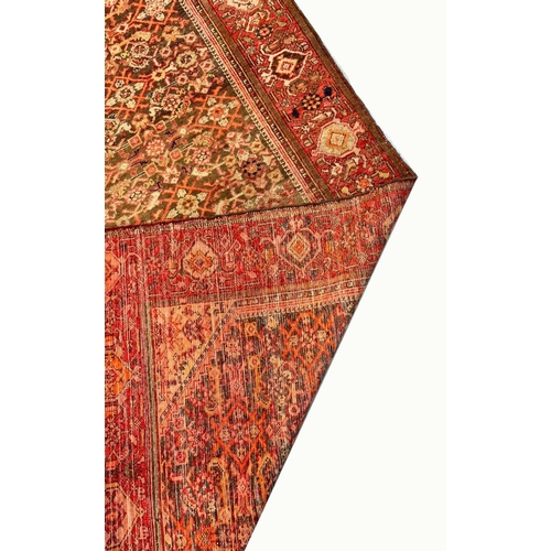 116 - ANTIQUE PERSIAN MALAYER RUG, 200cm x 135cm.