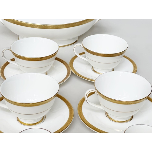 156 - DINNER SERVICE, English Bone China Royal Worcester 'Royal Gold', a large service including eighteen ... 