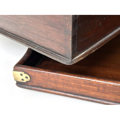 162 - GEORGIAN BUTLER TRAYS, four Georgian mahogany, each galleried with pierced handles, largest 67cm x 4... 