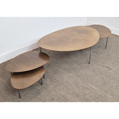 305 - STUA ECLIPSE NEST OF TABLES, by Jon Gasca, largest 110cm D x 77cm x 35cm H. (4)