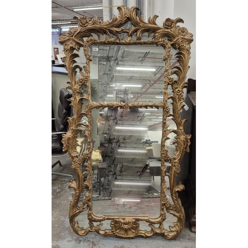 320 - ATTRIBUTED RALPH LAUREN WALL MIRROR, 175cm x 100cm.