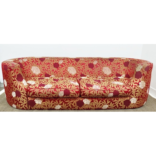 403 - HEALS ODEON SOFA, in a floral fabric, 242cm L x 90cm D x 68cm H.