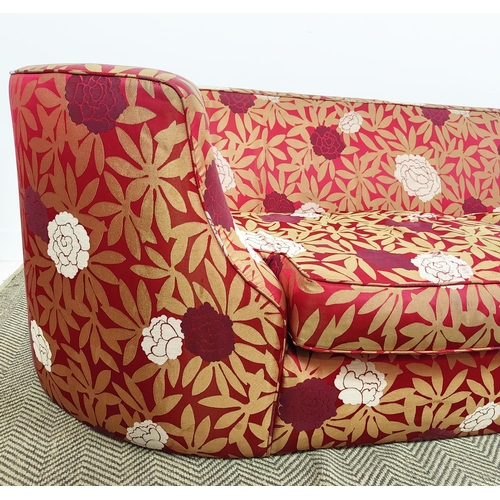 403 - HEALS ODEON SOFA, in a floral fabric, 242cm L x 90cm D x 68cm H.