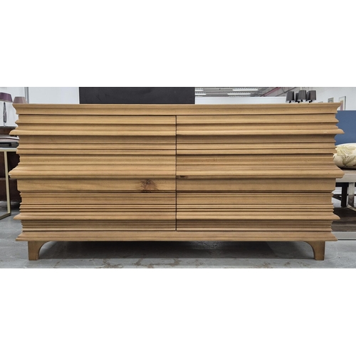 412 - NOIR FURNITURE BERNARD 6 DRAWER DRESSER, 168cm x 53cm x 81.5cm approx.