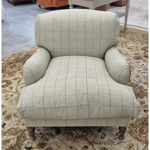 434 - ARMCHAIR, Howard style, 90cm W x approx.