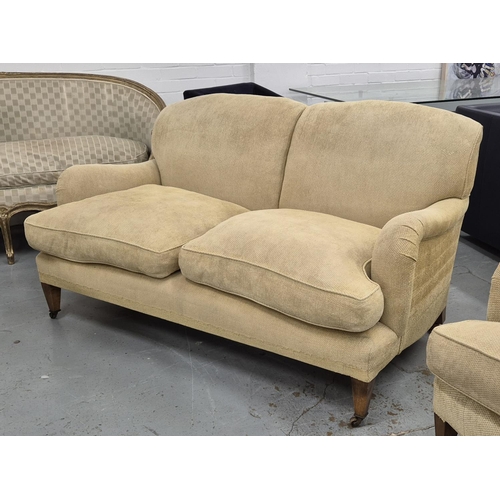 498 - SOFA, Howard style, 154cm W approx.