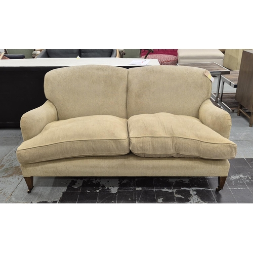 499 - SOFA, Howard style, 166cm W approx.