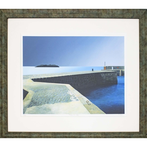 58 - MICHAEL KIDD, 'Toward the edge', print, signed and numbered 65/175, 42cm x 57cm, framed.