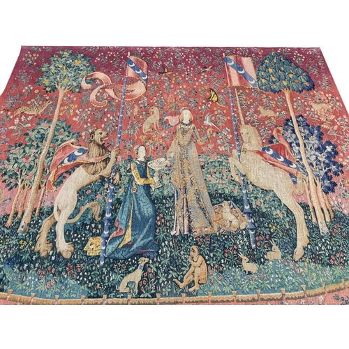 102 - FRENCH CLASSICAL TAPESTRY, 163cm x 145cm.