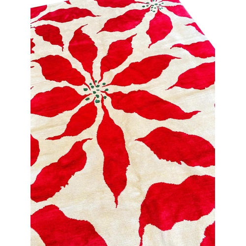 103 - CONTEMPORARY BOTANICAL CARPET, 260cm x 182cm.