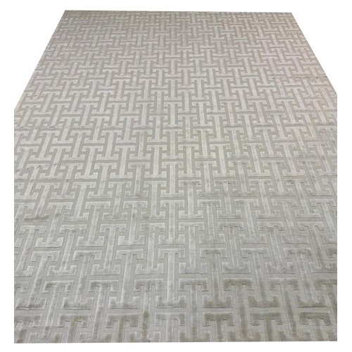 104 - CONTEMPORARY ART DECO DESIGN BAMBOO SILK CARPET, 350cm x 250cm.