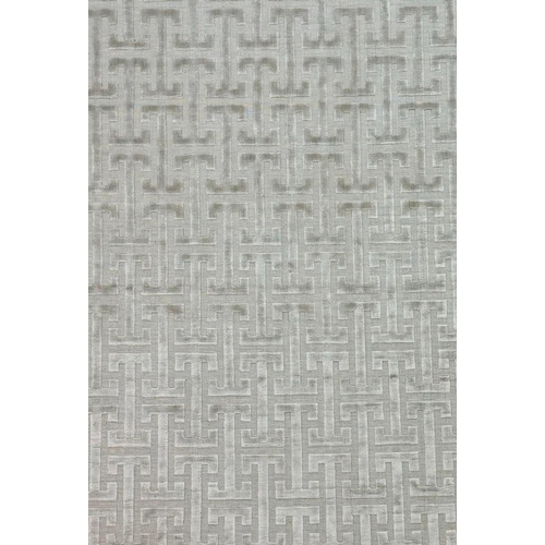 104 - CONTEMPORARY ART DECO DESIGN BAMBOO SILK CARPET, 350cm x 250cm.