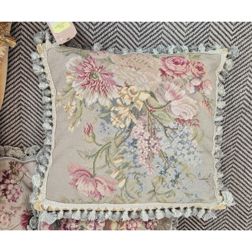 27 - FRENCH AUBUSSON TAPESTRY CUSHIONS, eight. (8)