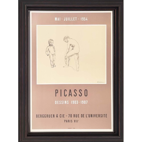 77 - PABLO PICASSO, 'Dessins 1903-1907' lithograph 61cm x 43cm, published Mourlot Paris, framed.