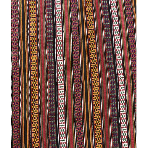 100 - PERSIAN SHIRAZ KILIM, 250cm x 191cm.