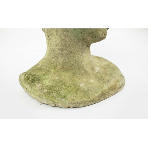 11 - GARDEN BUST, Greek style antiquity, 28cm H.