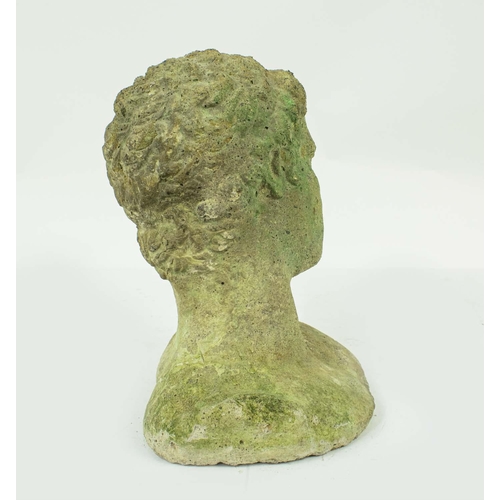 11 - GARDEN BUST, Greek style antiquity, 28cm H.