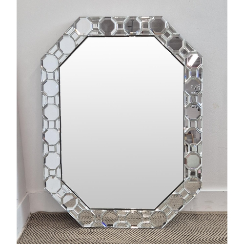 401 - VAUGHAN WALL MIRROR, lozenge shaped, 101cm H x 77cm W.