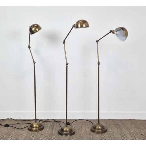 415 - EICHHOLTZ SOHO FLOOR LAMPS, a set of three, 181.5cm H at tallest approx. (3)