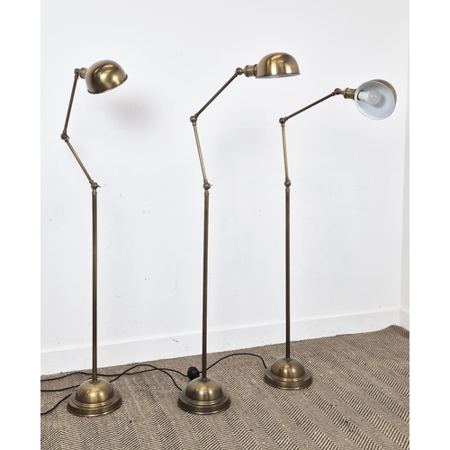 415 - EICHHOLTZ SOHO FLOOR LAMPS, a set of three, 181.5cm H at tallest approx. (3)