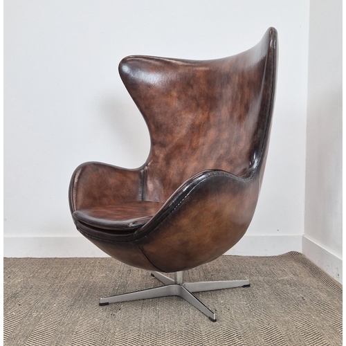 418 - AFTER ARNE JACOBSEN EGG STYLE CHAIR, 106cm H approx.