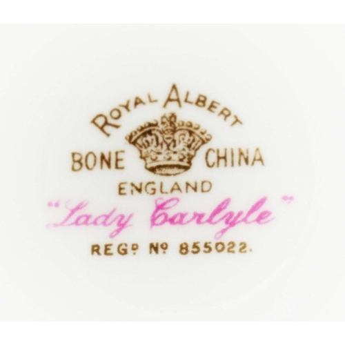 6 - ROYAL ALBERT 'LADY CARLYLE' DINNER SERVICE, comprising twelve plates, twelve salad plates, twelve so... 