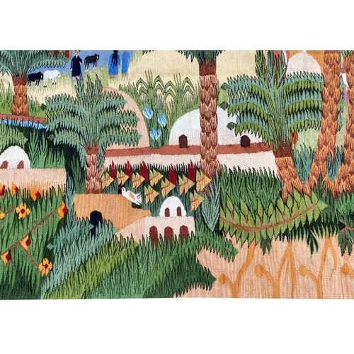 82 - EGYPTIAN TAPESTRY, 195cm x 124cm.