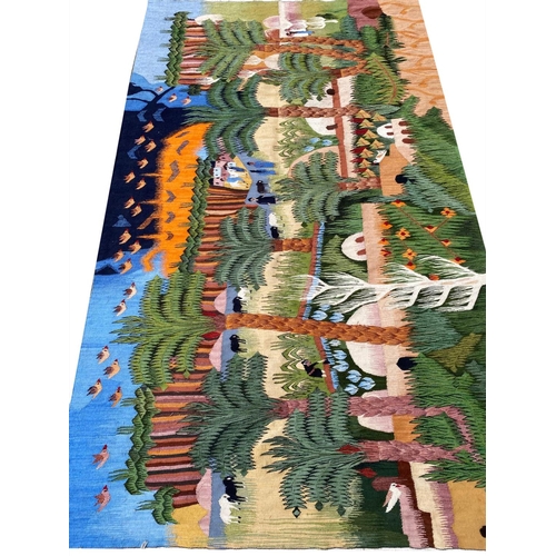 82 - EGYPTIAN TAPESTRY, 195cm x 124cm.