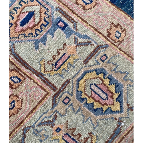 84 - PERSIAN HERIZ CARPET, 290cm x 194cm.