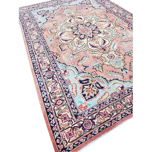 84 - PERSIAN HERIZ CARPET, 290cm x 194cm.