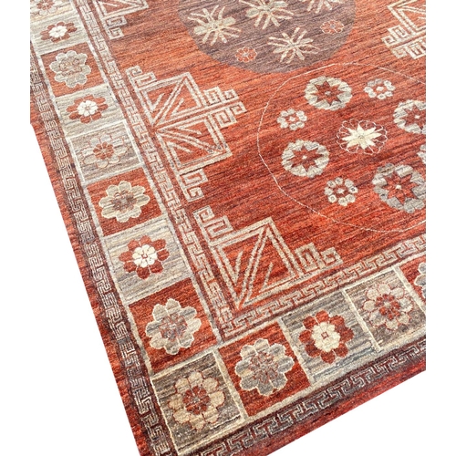 88 - FINE KHOTAN RUG, 240cm x 170cm.