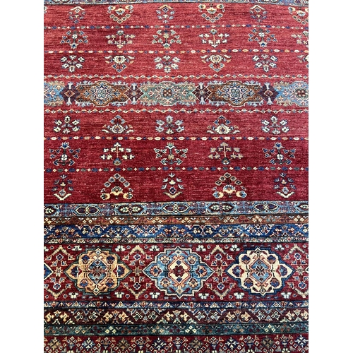 99 - PERSIAN TRIBAL RUG, 212cm x 155cm.