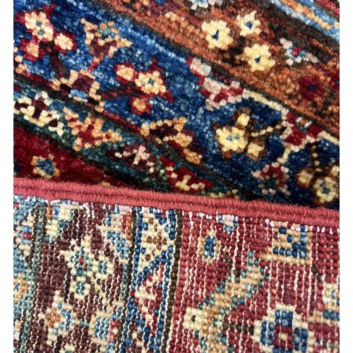 99 - PERSIAN TRIBAL RUG, 212cm x 155cm.