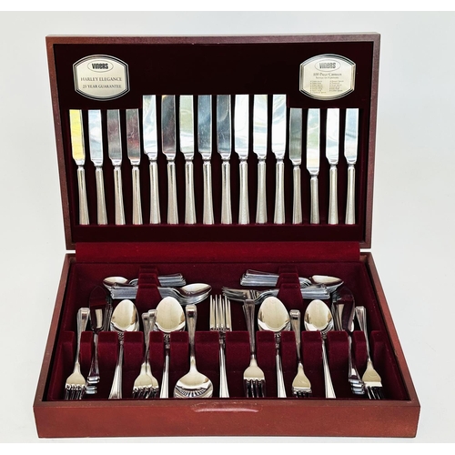 152 - CUTLERY CANTEEN, Viners 'Harley Elegance', eight settings cased, approx 100 pieces.