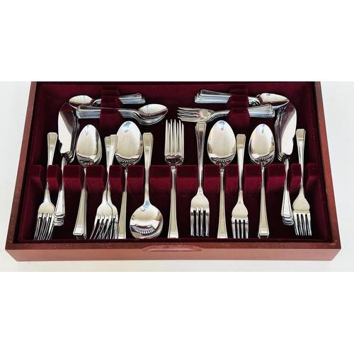 152 - CUTLERY CANTEEN, Viners 'Harley Elegance', eight settings cased, approx 100 pieces.