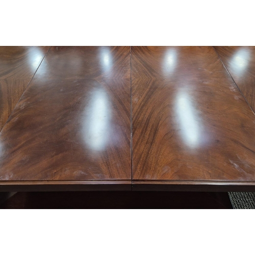 461 - EXTENDING DINING TABLE, contemporary, 77cm H x 305cm x 127cm extended.