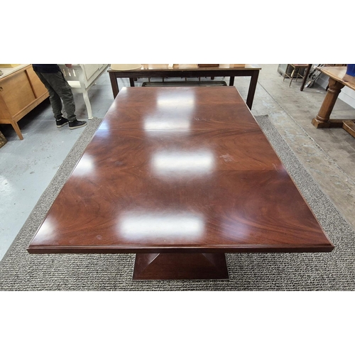 461 - EXTENDING DINING TABLE, contemporary, 77cm H x 305cm x 127cm extended.