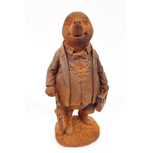 450 - CAST METAL CHARACTERS FROM WIND IN THE WILLOWS, a set of four, 29cm H at largest. (4)