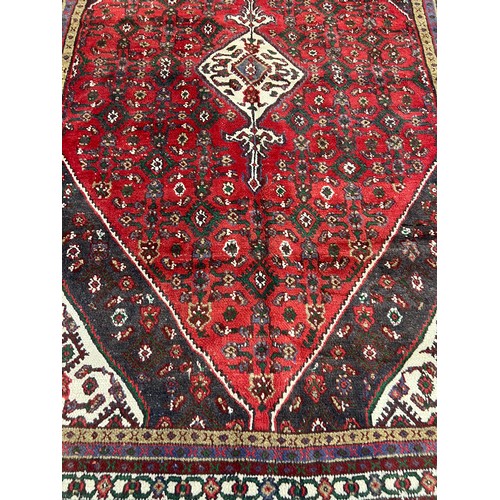 98 - HAMADAN CARPET, 295cm x 210cm.