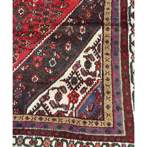 98 - HAMADAN CARPET, 295cm x 210cm.