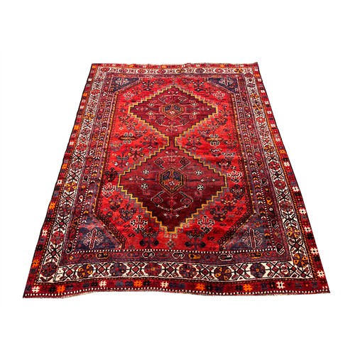 98A - SOUTH WEST PERSIAN RUG, 206cm x 157cm, together with three other smaller Persian rugs. (4)