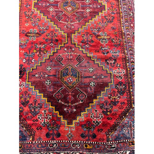 98A - SOUTH WEST PERSIAN RUG, 206cm x 157cm, together with three other smaller Persian rugs. (4)