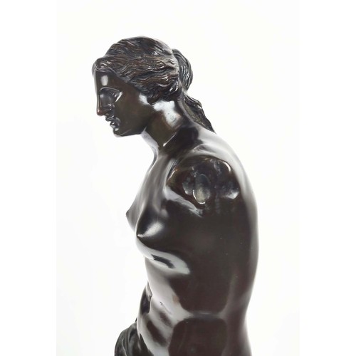 17 - BRONZE 'VENUS DE MILO', grand tour style, 66cm H.