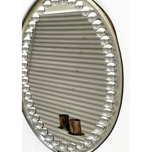 369 - SORCERER MIRRORS, three late 19th/early 20th century, largest 36cm H x 23cm. (3)