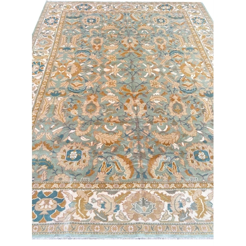 107 - VINTAGE ANATOLIAN OUSHAK CARPET, 303cm x 240cm.