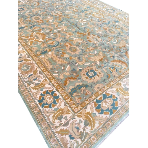 107 - VINTAGE ANATOLIAN OUSHAK CARPET, 303cm x 240cm.