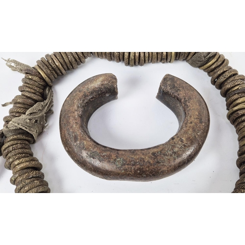 22 - MANILLA CURRENCY AND NECKLACE, Mali. (2)