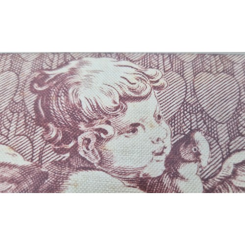 48 - A PAIR OF ANTIQUE TOILE PRINTS OF CHERUBS, 19th Century French, gilt framed, mounted and glazed, 15c... 